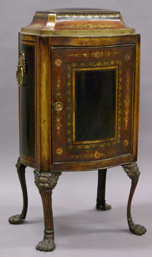 A Rare Regency Toleware Plate Warmer