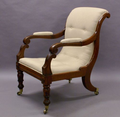 A Very Large Regency Arm Chair
