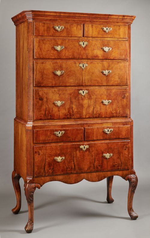 Early 18th Century George I Period Walnut Chest on Stand