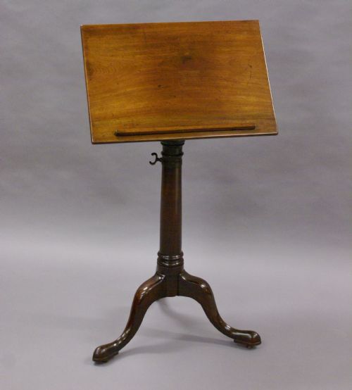 A Georgian, Cuban Mahogany Reading Stand