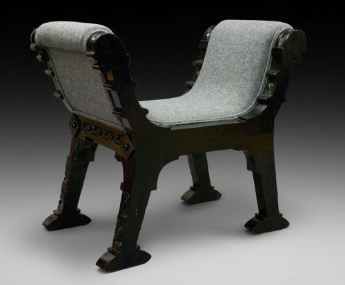 A PAIR OF AESTHETIC MOVEMENT WINDOW SEATS - ADDITIONAL PHOTO 4