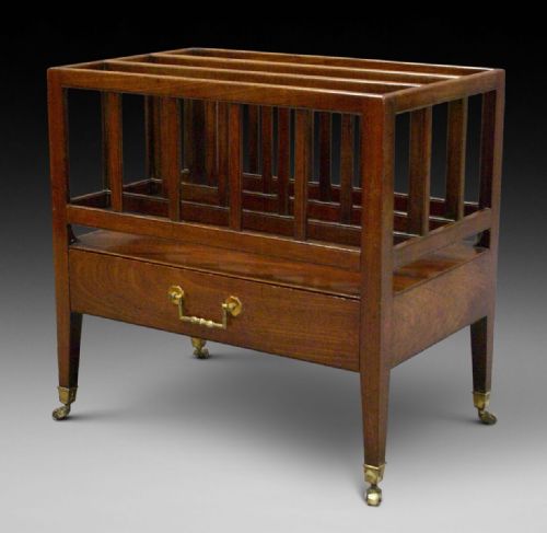 A Fine George III Mahogany Canterbury