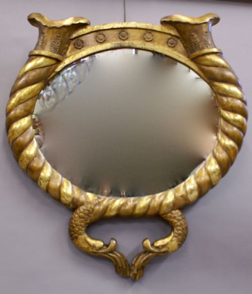 A RARE ITALIAN LACCA A MECCA MIRROR - ADDITIONAL PHOTO 3
