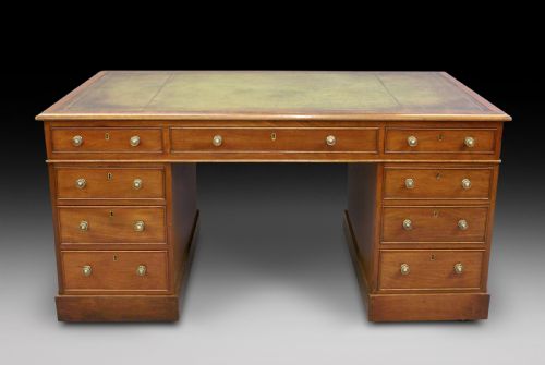 A George III Mahogany Partners Desk