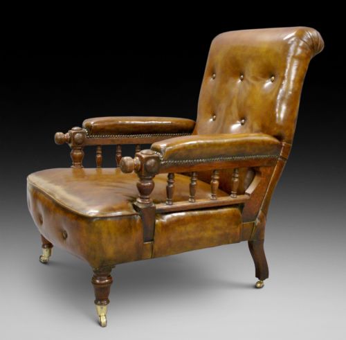 A Late 19th Century Reclining Arm Chair