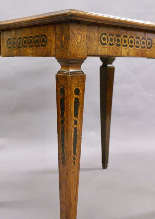 A RARE 18TH CENTURY ITALIAN INLAID GAMES TABLE - ADDITIONAL PHOTO 5