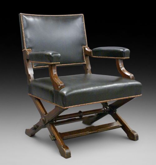 An Arts and Crafts Library Arm Chair of Impressive