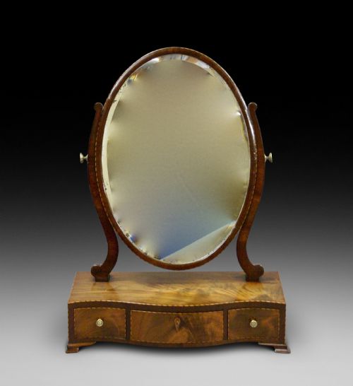 George III Mahogany Toilet Mirror