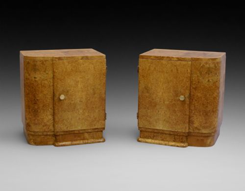 A Fine Pair of Art Deco Bedside Cabinets