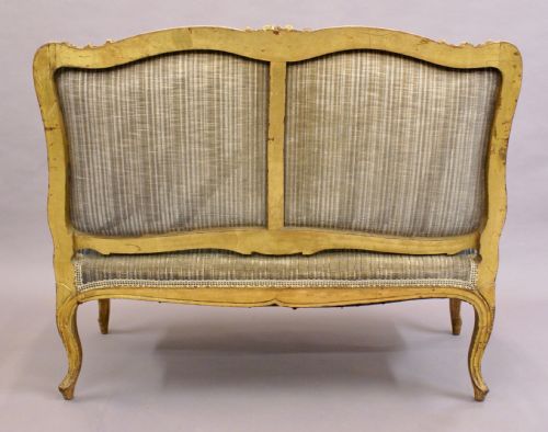 19TH C FRENCH CARVED AND GILDED SOFA - ADDITIONAL PHOTO 5