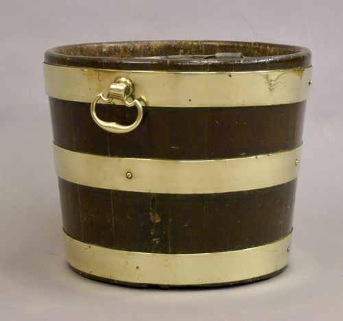 A GEORGE III MAHOGANY BUCKET - ADDITIONAL PHOTO 1