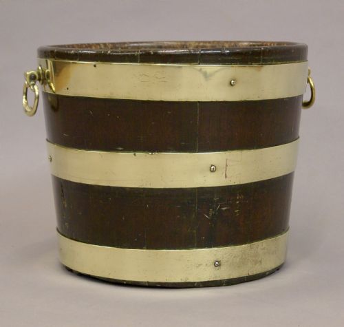 A GEORGE III MAHOGANY BUCKET - ADDITIONAL PHOTO 2
