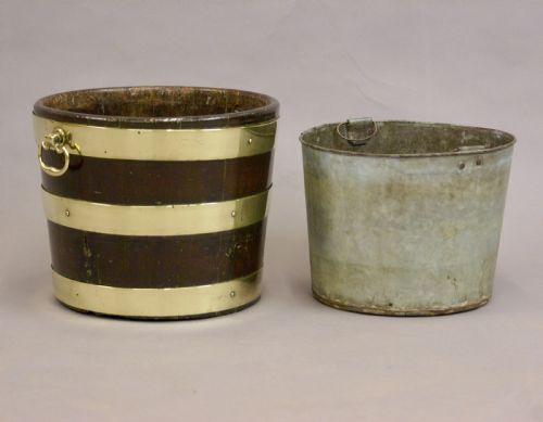A GEORGE III MAHOGANY BUCKET - ADDITIONAL PHOTO 3
