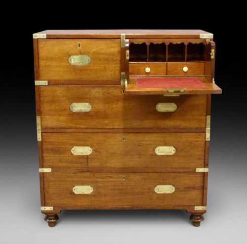 An Unusually Small Secretaire Military Chest