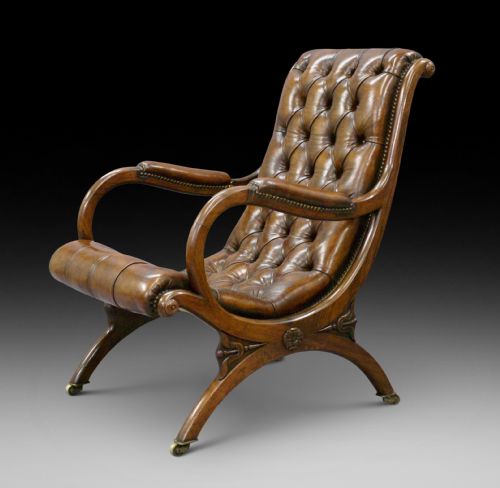 A Superior Quality William IV Rosewood Arm Chair