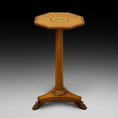 19th Century George IV Period Satinwood and Inlaid Occasional Table