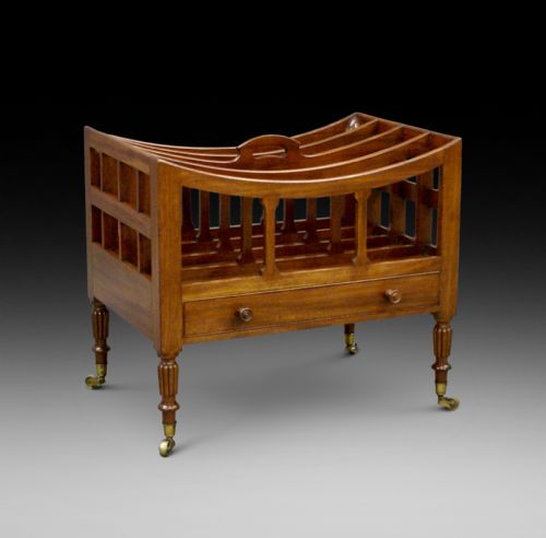 A Fine Regency Mahogany Canterbury