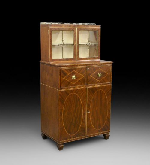 A Rare & Diminutive Georgian Secretaire Bookcase