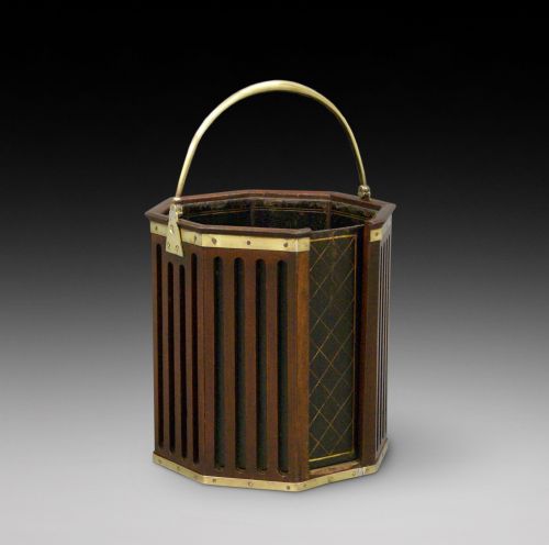 A George III Mahogany Slated Bucket