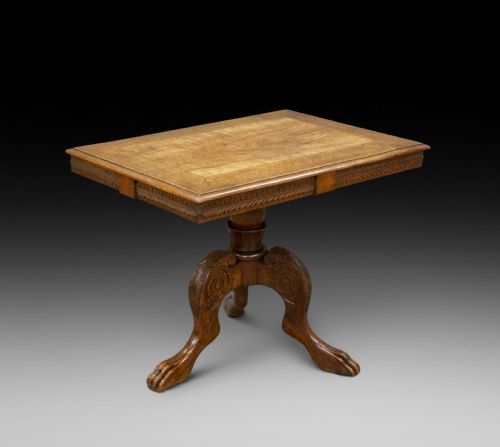 An Unusual Colonial Tripod Center Table