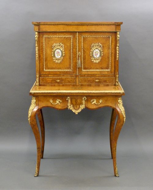 A SUPERB 19TH C FRENCH BONHEUR DU JOUR - ADDITIONAL PHOTO 1