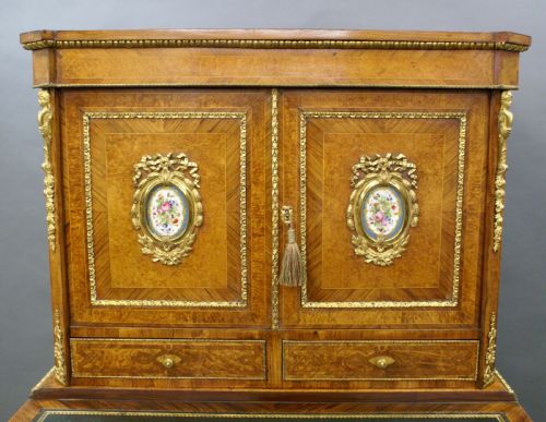 A SUPERB 19TH C FRENCH BONHEUR DU JOUR - ADDITIONAL PHOTO 3
