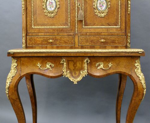 A SUPERB 19TH C FRENCH BONHEUR DU JOUR - ADDITIONAL PHOTO 5