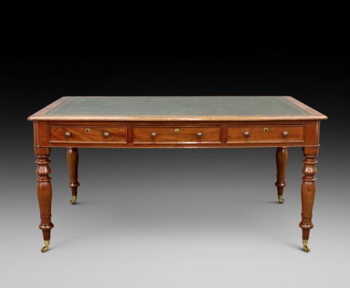 A Mid-19th C Mahogany, Partners Writing Table