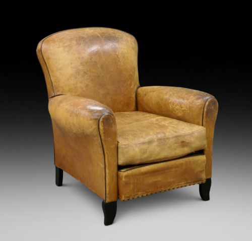 A Leather Upholstered Arm Chair