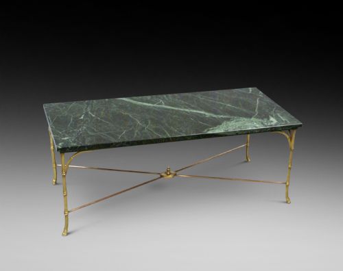 An Italian Brass & Marble Coffee Table