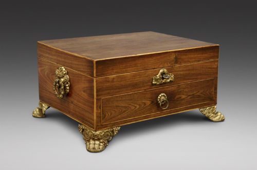 A Regency Kingwood Jewellery Box