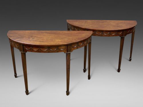 A Fine Pair of Adam Period Console Tables