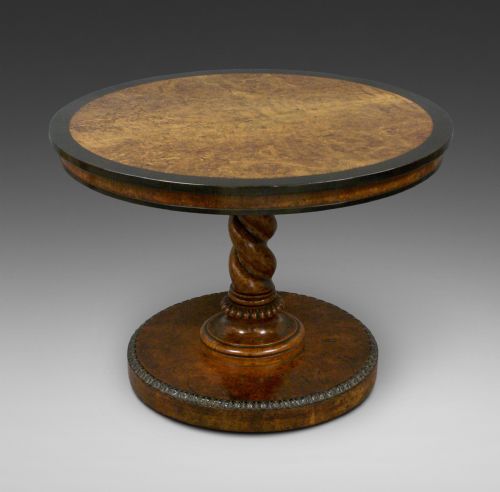 A Rare Pollard Oak & Ebony Centre Table