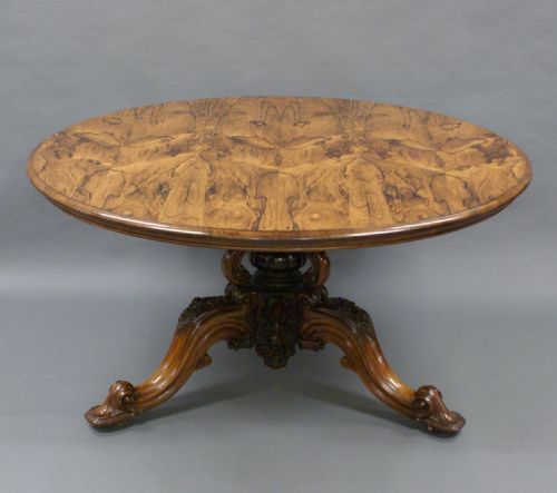 A SUPERB LARGE ROSEWOOD CENTRE TABLE - ADDITIONAL PHOTO 1