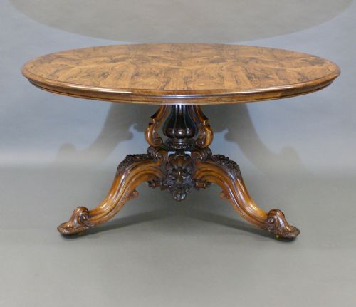 A SUPERB LARGE ROSEWOOD CENTRE TABLE - ADDITIONAL PHOTO 3