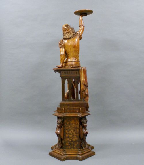 A LARGE BEAUTIFULLY CARVED FIGURE OF A YOUNG WOMAN - ADDITIONAL PHOTO 5