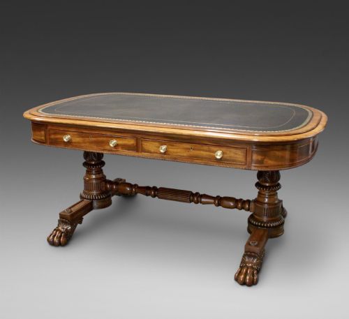 A Superb Library Writing Table by Gillows