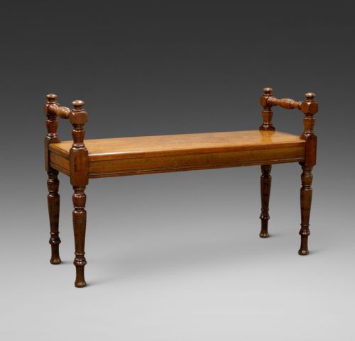 Late 19thc Walnut Window Seat
