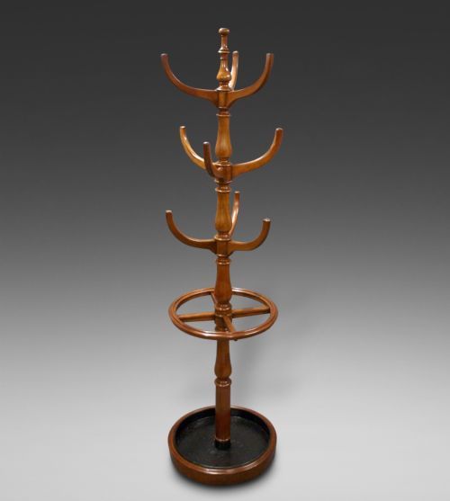 A Late 19thc Mahogany Stick & Hat Stand