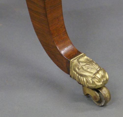 A LATE REGENCY ROSEWOOD WORK TABLE - ADDITIONAL PHOTO 4