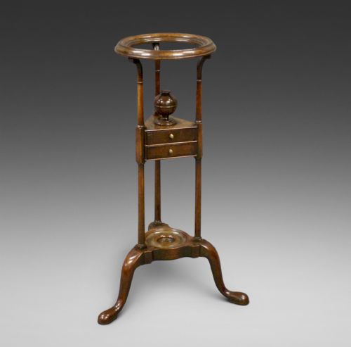 A George II Mahogany Wig Stand