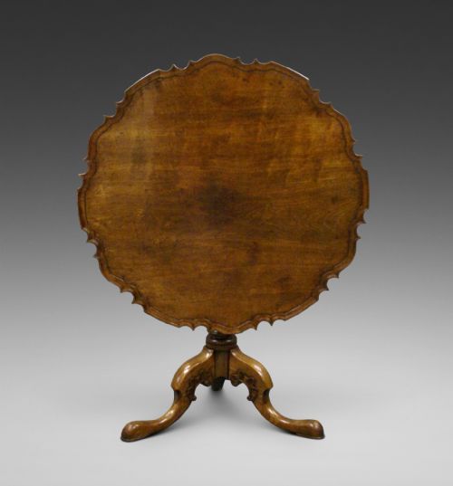 A Very Large Georgian Piecrust Tripod Table
