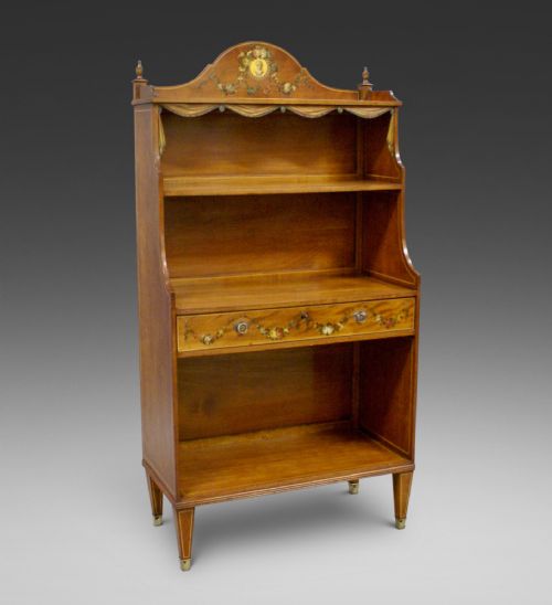 A Satinwood "Waterfall" Bookcase
