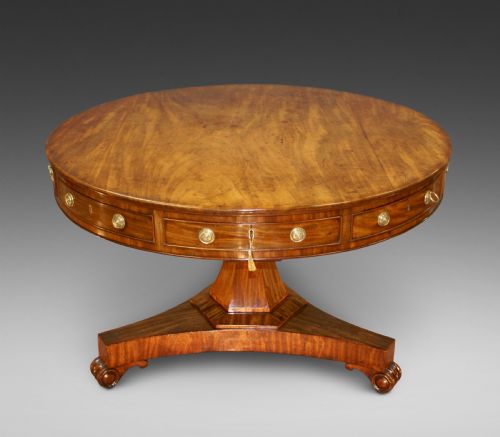 William IV Mahogany Drum Table