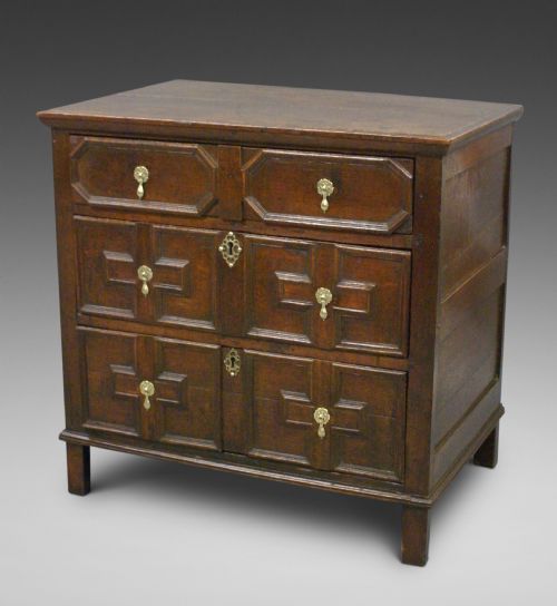 17th Century Oak Chest of Small Proportions