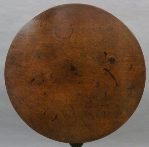 A GEORGIAN CARVED TRIPOD TABLE - ADDITIONAL PHOTO 3