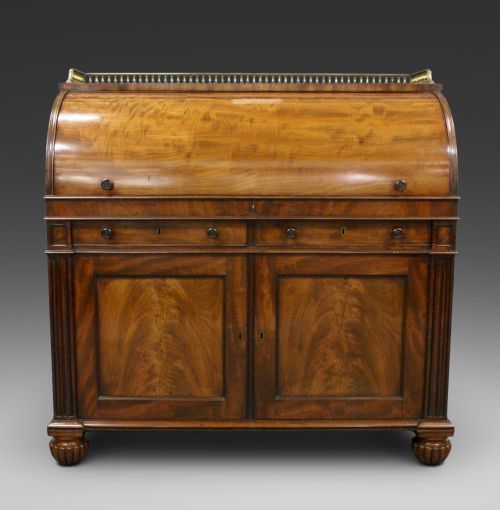 A Superb Cylinder Desk Attributed to Gillows