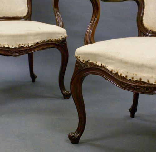 A PAIR OF FRENCH HEPPLEWHITE ARM CHAIRS - ADDITIONAL PHOTO 2