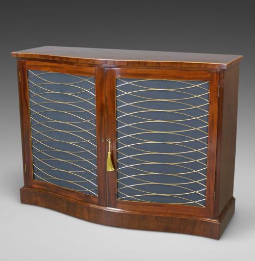 A George III Serpentine Side Cabinet