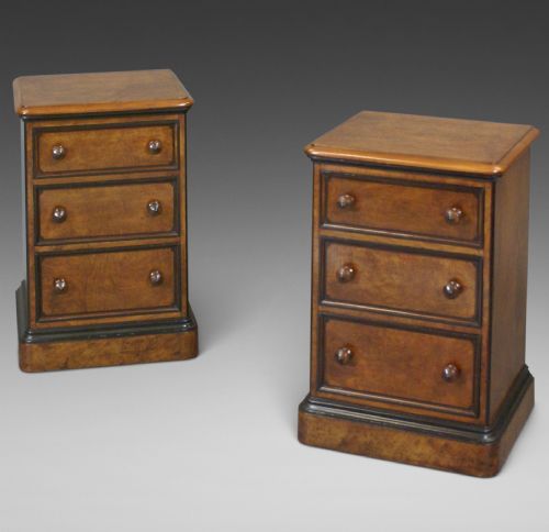 Pair of Aesthetic Movement Bedside Cabinets